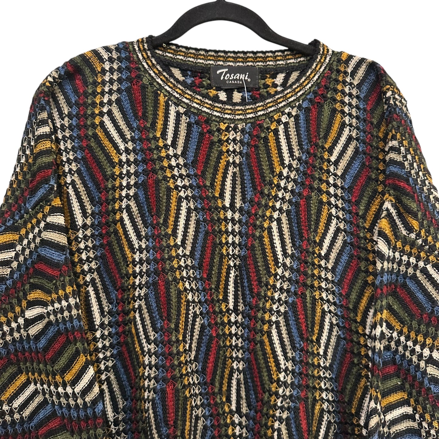 90's Coogi Style Sweater by Tosani Sz L (A7434)