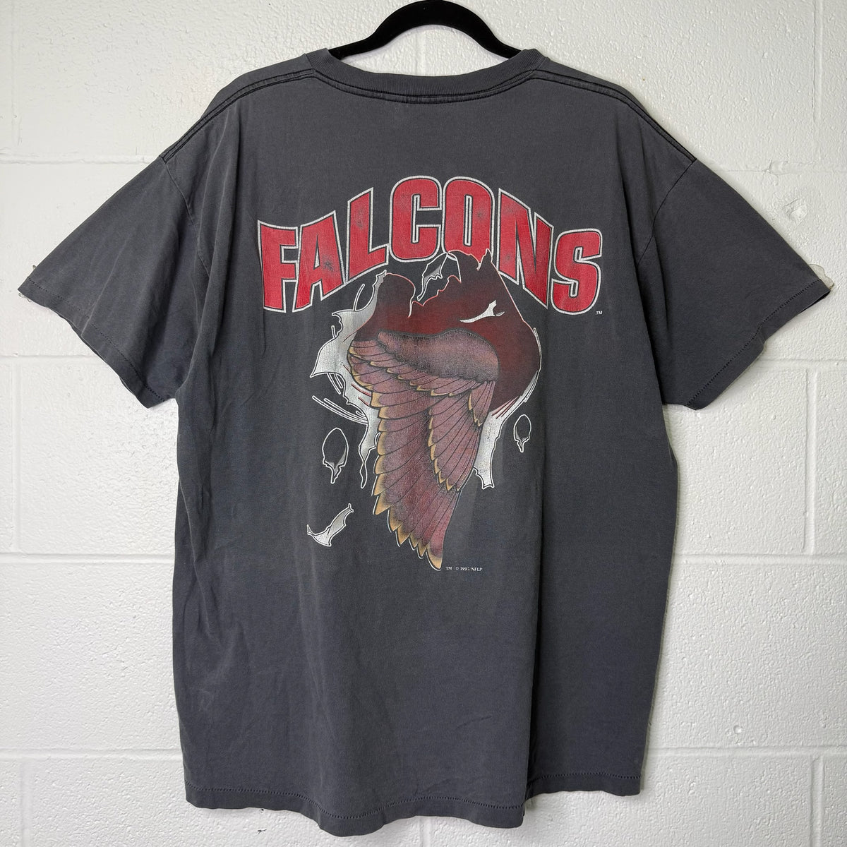 1993 Atlanta Falcons Nutmeg Breakthrough NFL T-Shirt Sz XL