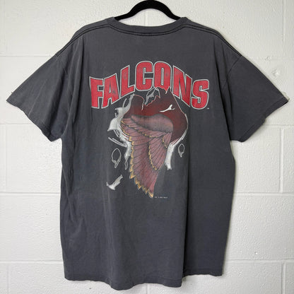 1993 Atlanta Falcons Nutmeg Breakthrough NFL T-Shirt Sz XL