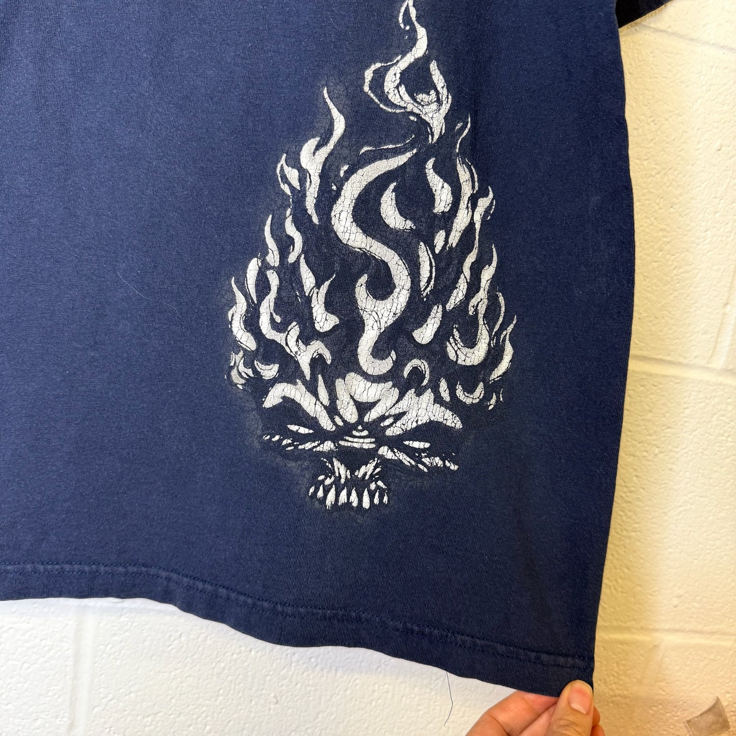 2000s JNCO Flame Head T-Shirt Sz L (B2628)