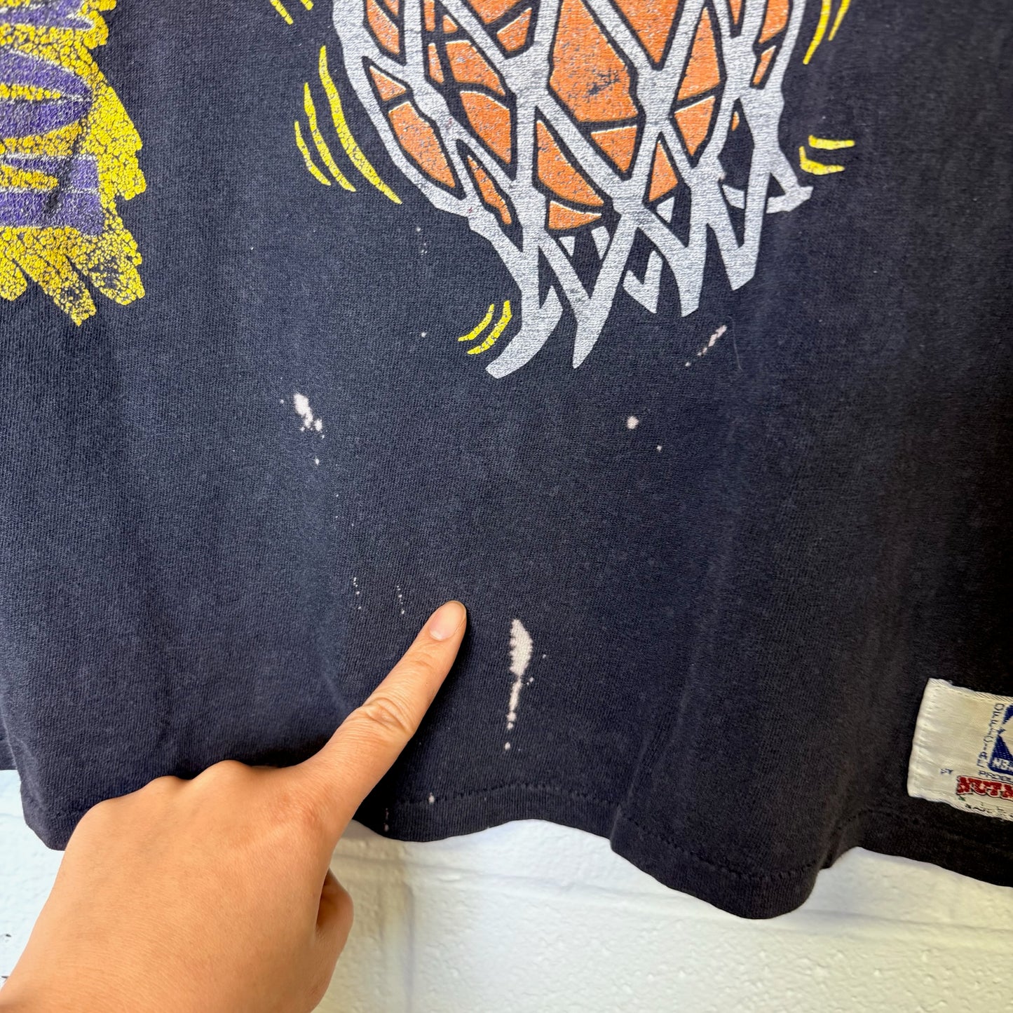 90's LA Lakers Nutmeg NBA T-Shirt Sz XL (B2533)