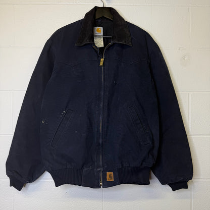 Carhartt Santa Fe J14 MDT Jacket Sz M (B1784) Navy Blue
