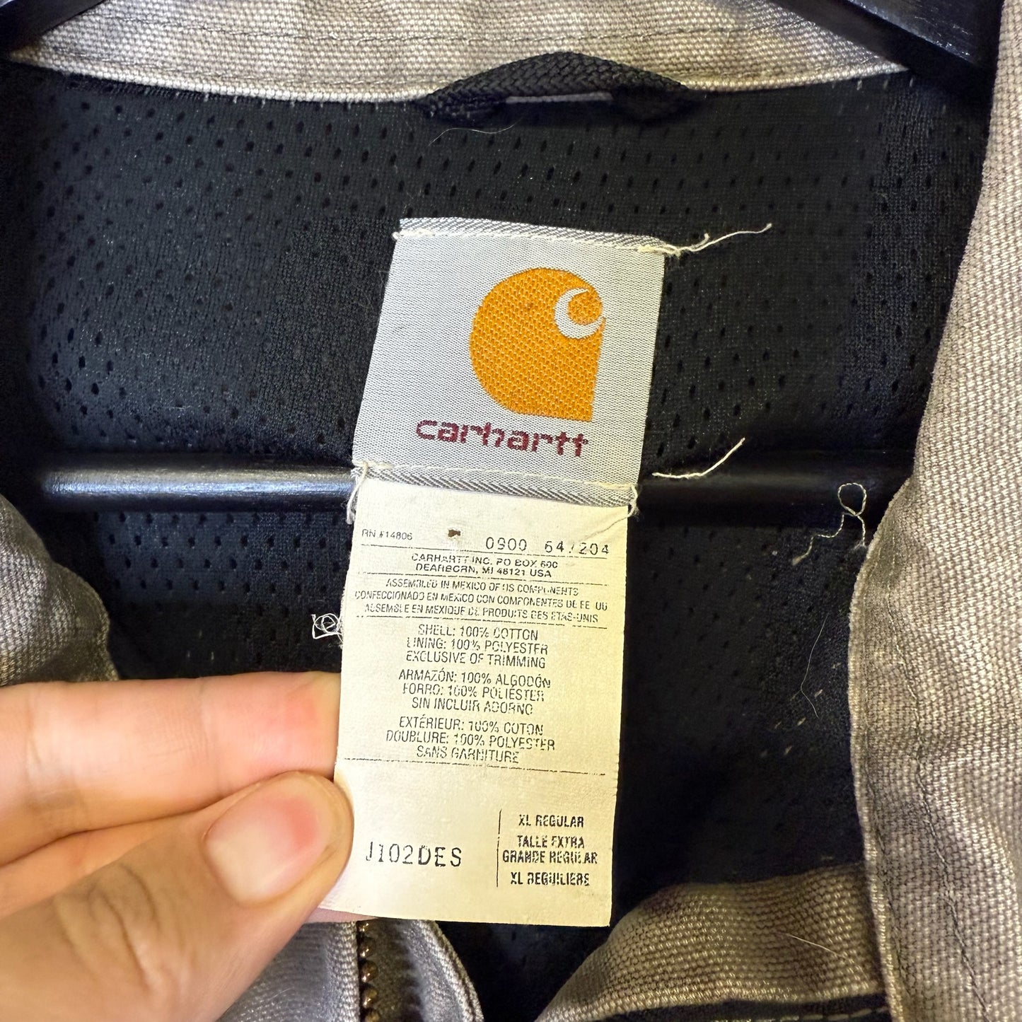 Carhartt Santa Fe J102 DES Jacket Sz XL (B1784) Desert Grey