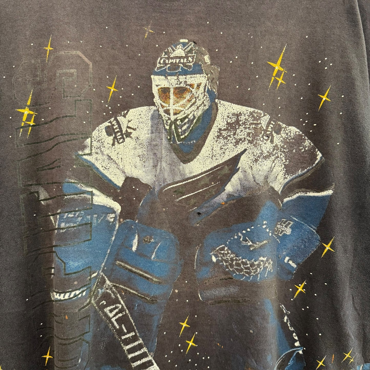 90s Washington Capitals NHL Bulletin AOP T-Shirt Sz XL