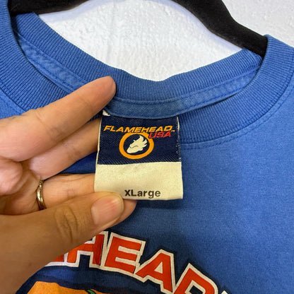90's JNCO Flamehead USA Long sleeve T-Shirt Sz XL (B2929)