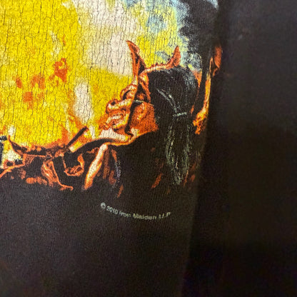 2010 Iron Maiden Wicker Man Tour T-Shirt Sz M (B1721)