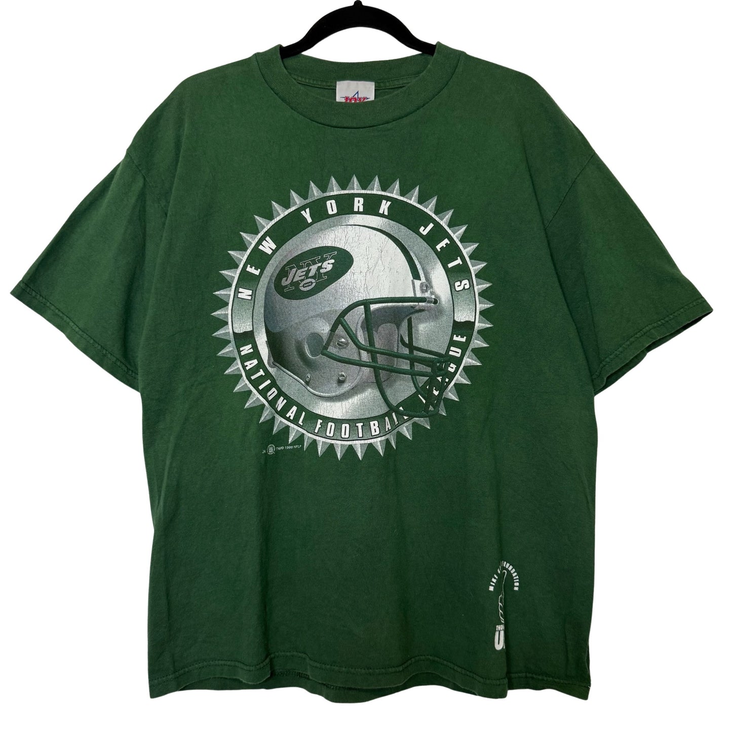 1999 New York Jets NFL T-Shirt Sz L (B2993)