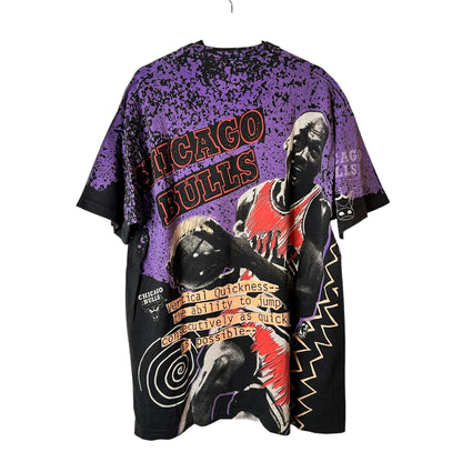 90's Michael Jordan Magic Johnson T's AOP T-Shirt Sz XL