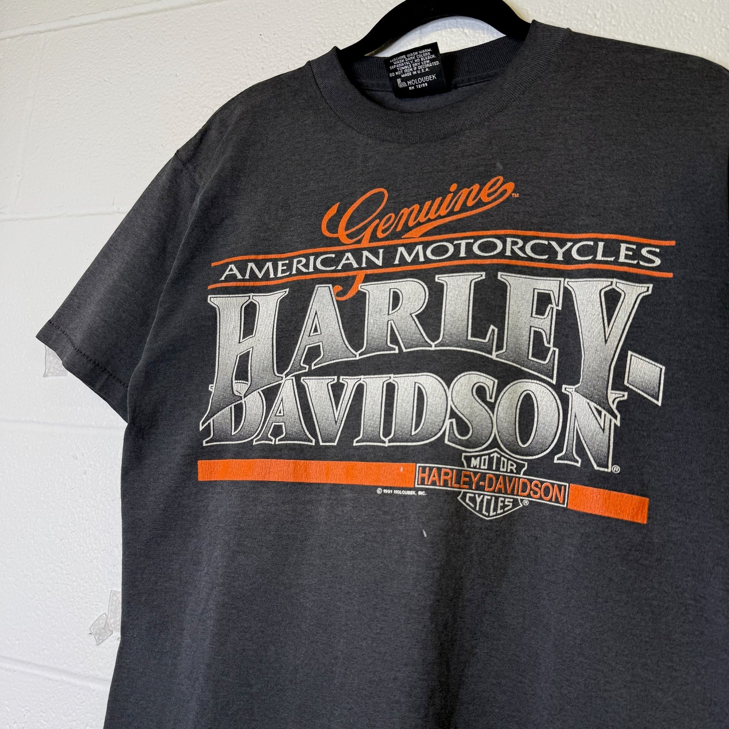 1991 Harley Davidson Windsor Ontario T-Shirt Sz M (B1989)