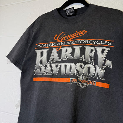 1991 Harley Davidson Windsor Ontario T-Shirt Sz M (B1989)