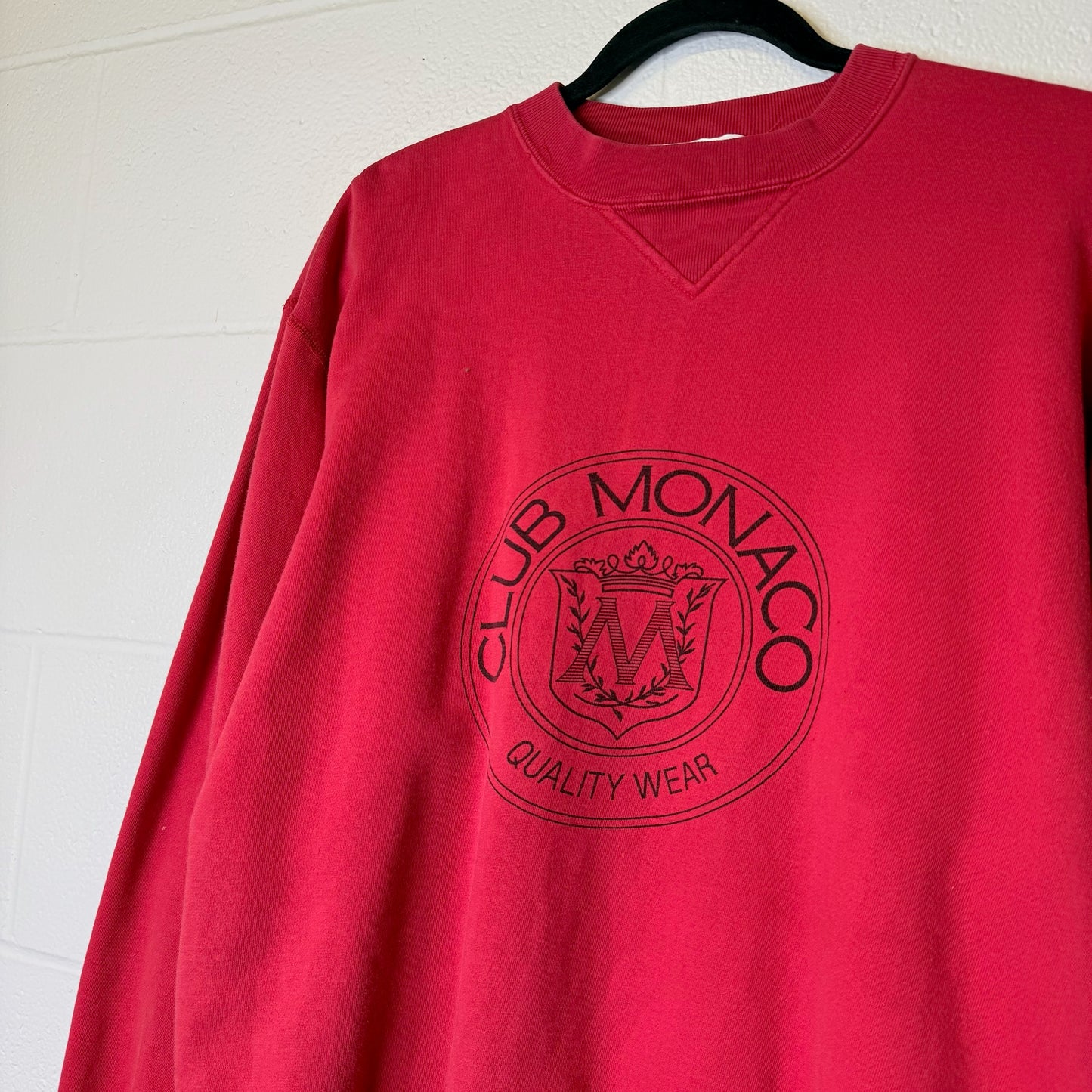 90's Club Monaco Crest Crewneck Sz L (B2014)