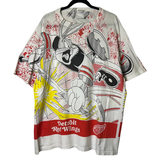1993 Bugs Bunny Detroit Red Wings NHL T-shirt  (B2433)