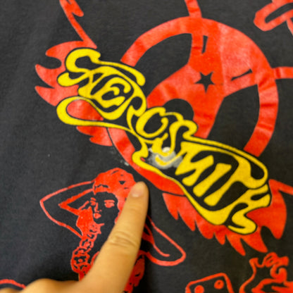 1988 Aerosmith Permanent Vacation T-Shirt Sz S (B434)