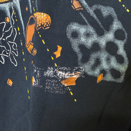 90s Orlando Magic NBA Exploding Basketball T-shirt Sz XL (B2570)