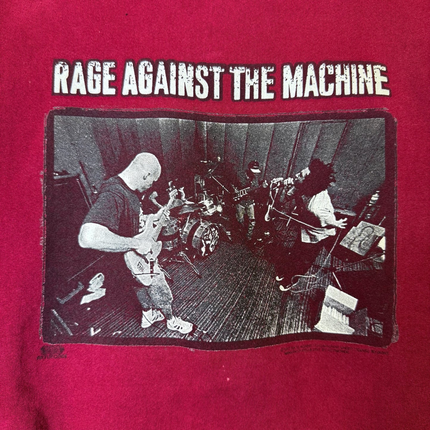 90s Rage Against The Machine Band Hoodie Sz XL