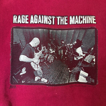 90s Rage Against The Machine Band Hoodie Sz XL