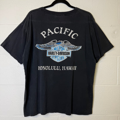 90s Harley Davidson Honolulu Hawaii T-Shirt Sz 2XL (B1363)