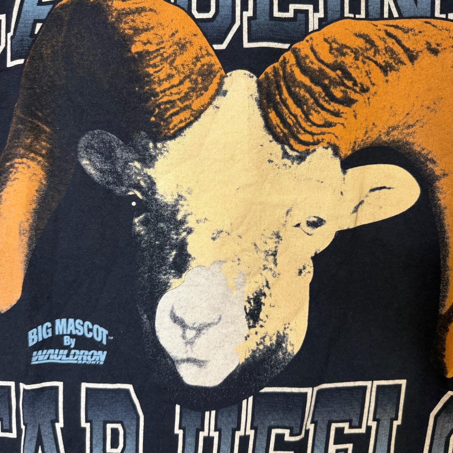 90s University of North Carolina Tar Heels Wauldron AOP T-shirt Sz L (B2588)