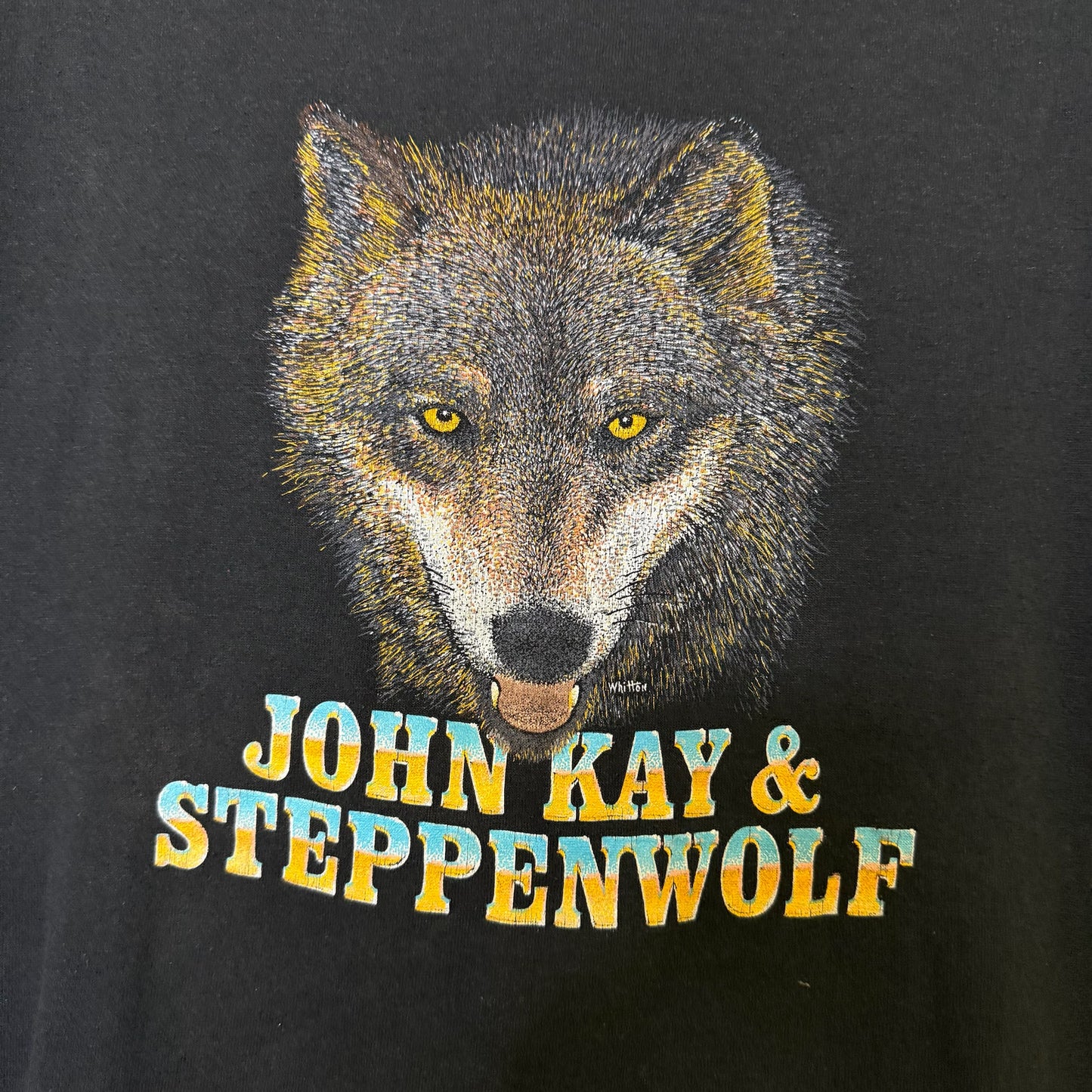 90s John Kay & Steppenwolf Tour T-shirt Sz M (B368)