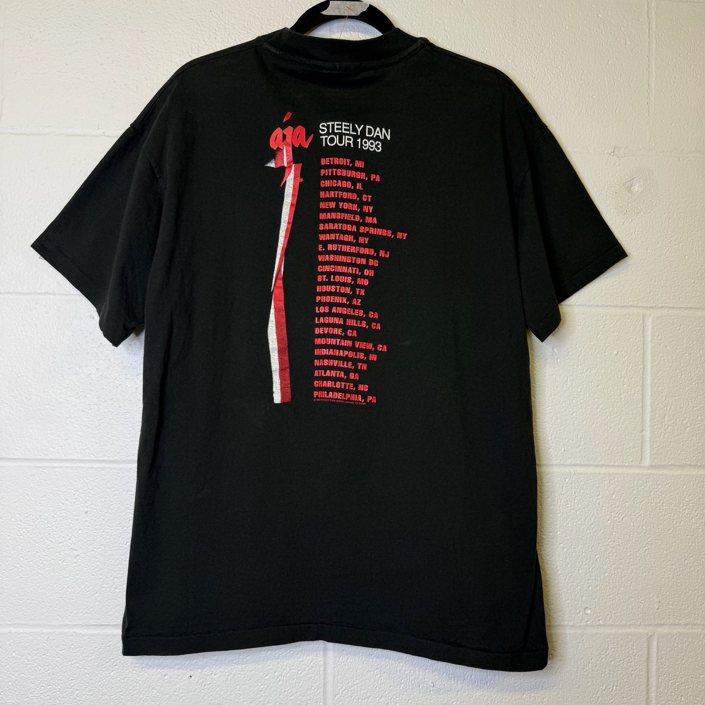 1993 Steely Dan Aja Tour T-Shirt Sz L (B1703)