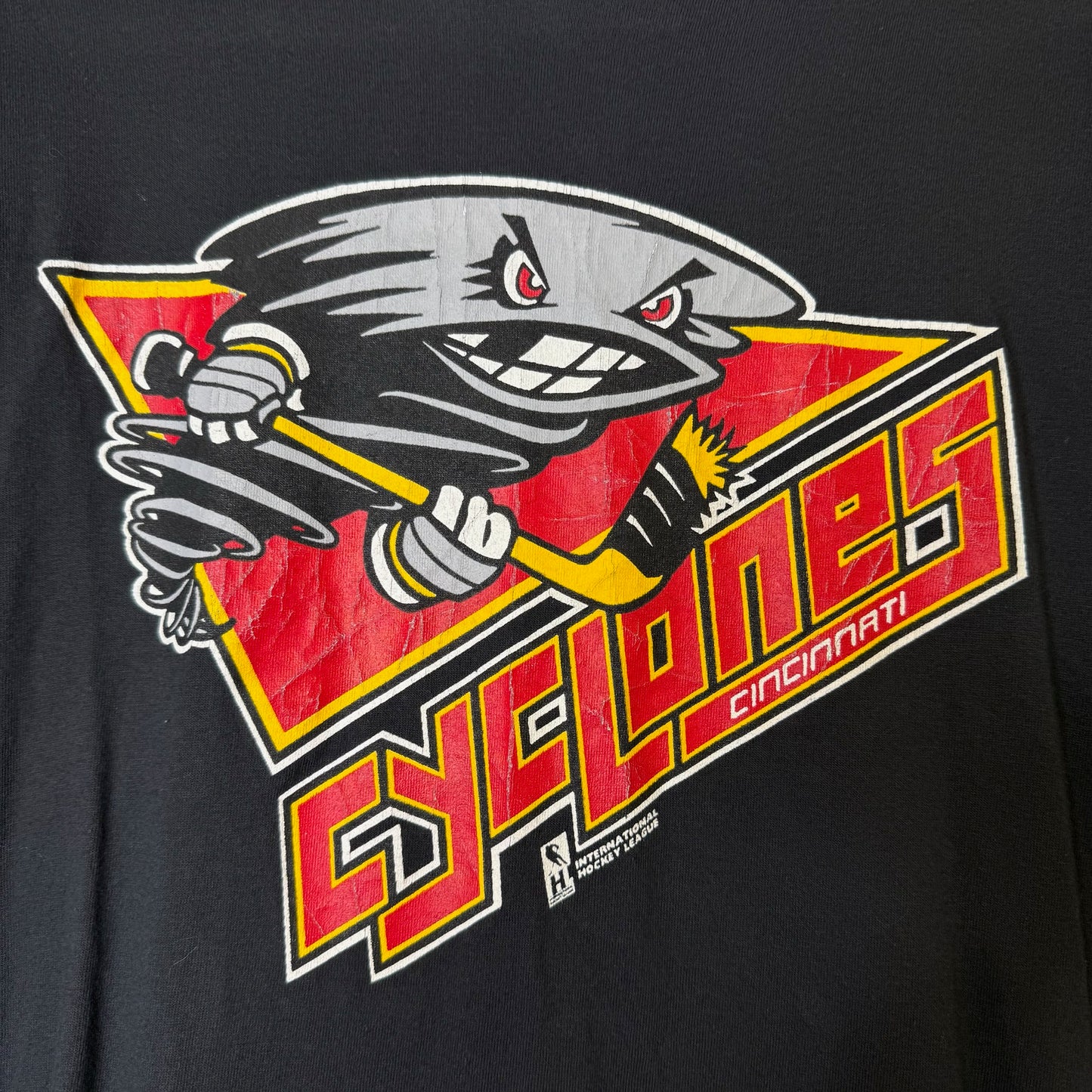 90s Cincinnati Cyclones ECHL Hockey T-Shirt Sz M (B1042)