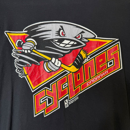 90s Cincinnati Cyclones ECHL Hockey T-Shirt Sz M (B1042)