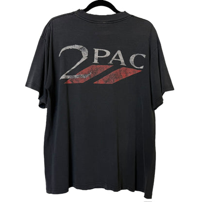 90s Tupac 2Pac Rap T-Shirt Sz L