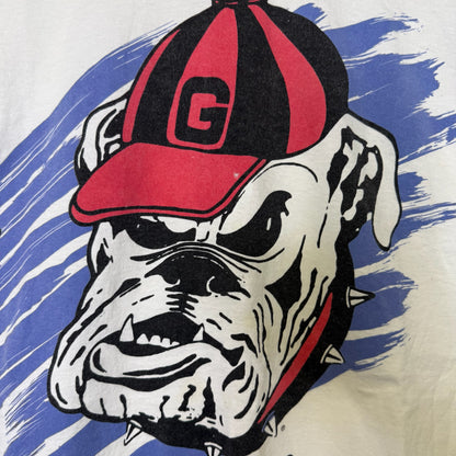90s Georgia Bulldogs NCAA T-shirt OSFA Sz XL (B2317)