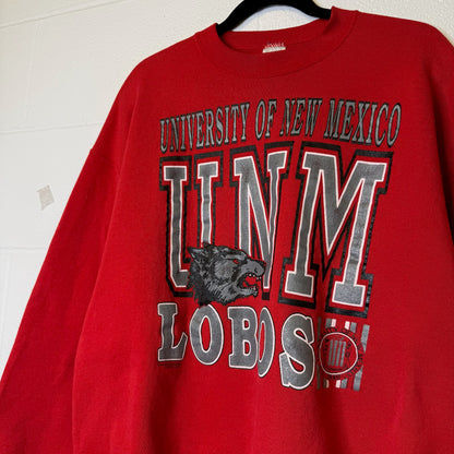 90s New Mexico Lobos Sweatshirt Sz XL (B2567)
