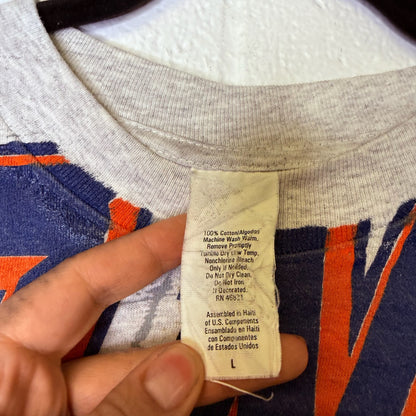 1997 Denver Broncos NFL Spellout T-shirt Sz L (B2342)