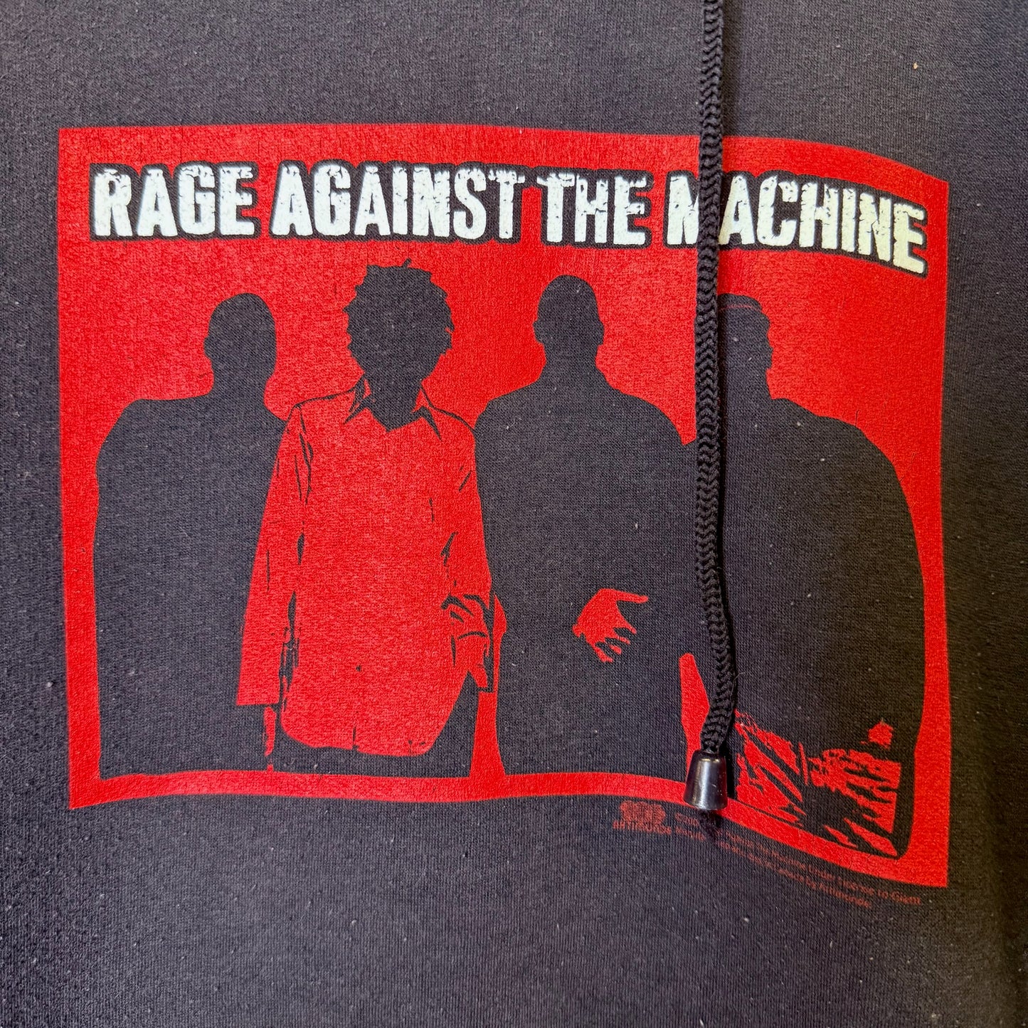 90's Rage Against The Machine Band Hoodie Sz L