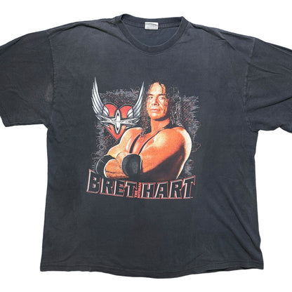 90s Bret Hart WWF T-shirt Sz 2XL (A6030)