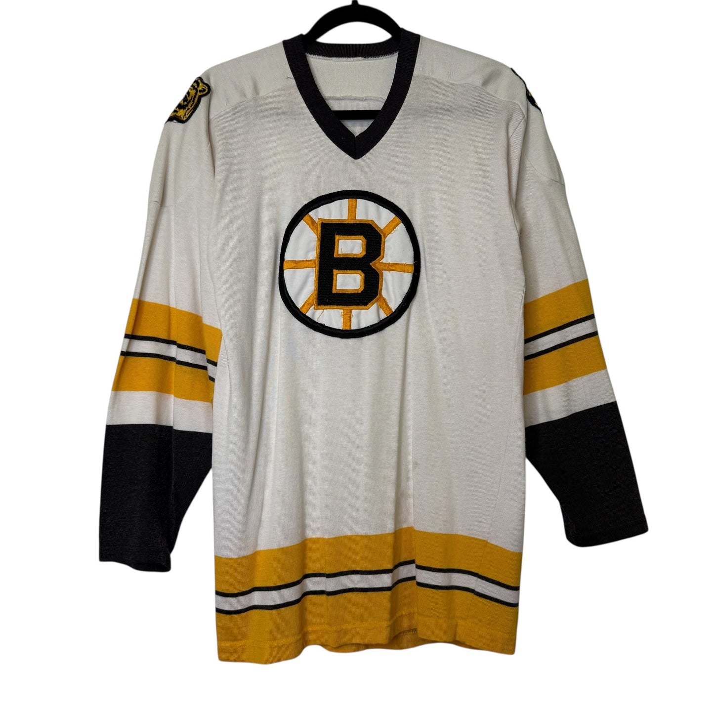 80s Boston Bruins Sandowknit Hockey NHL Jersey Sz M