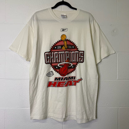 2006 Miami Heat Championship NBA T-Shirt Sz L (B1633)