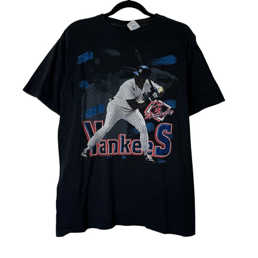 1990 New York Yankees Don Mattingly MLB Salem T-shirt Sz L (B1679)