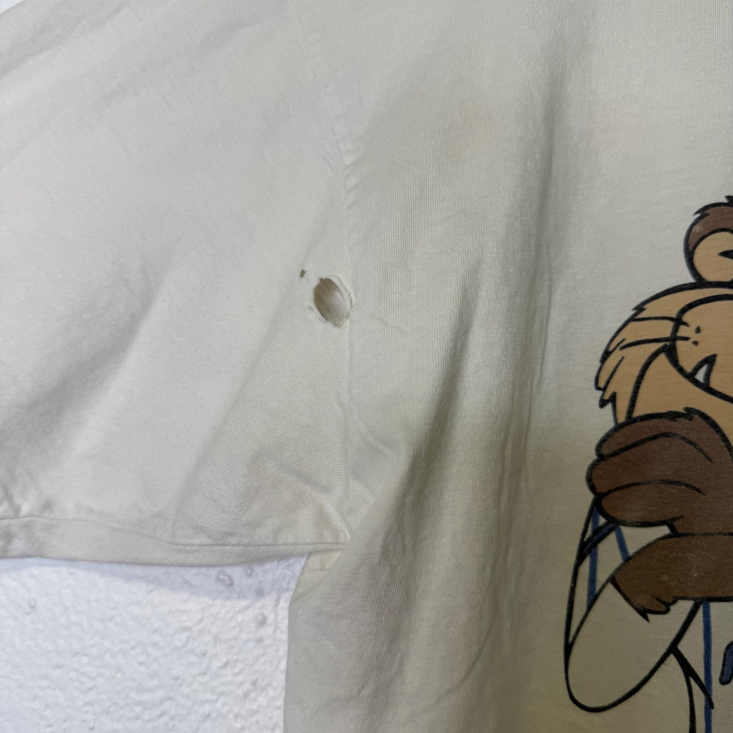 1993 Montreal Expos Bugs Bunny Taz NHL T-shirt Sz XL (B1685)