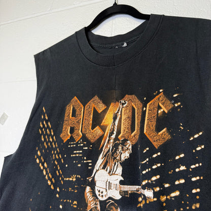90's AC/DC Tour Chopped Sleeve T-shirt (B2141)