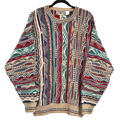 90's Coogi Style by Idea Como Italy Knit Sweater Sz L (A7475)