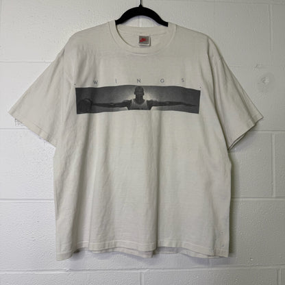 90s Michael Jordan Wings Nike Basketball T-shirt Sz L (B1615)