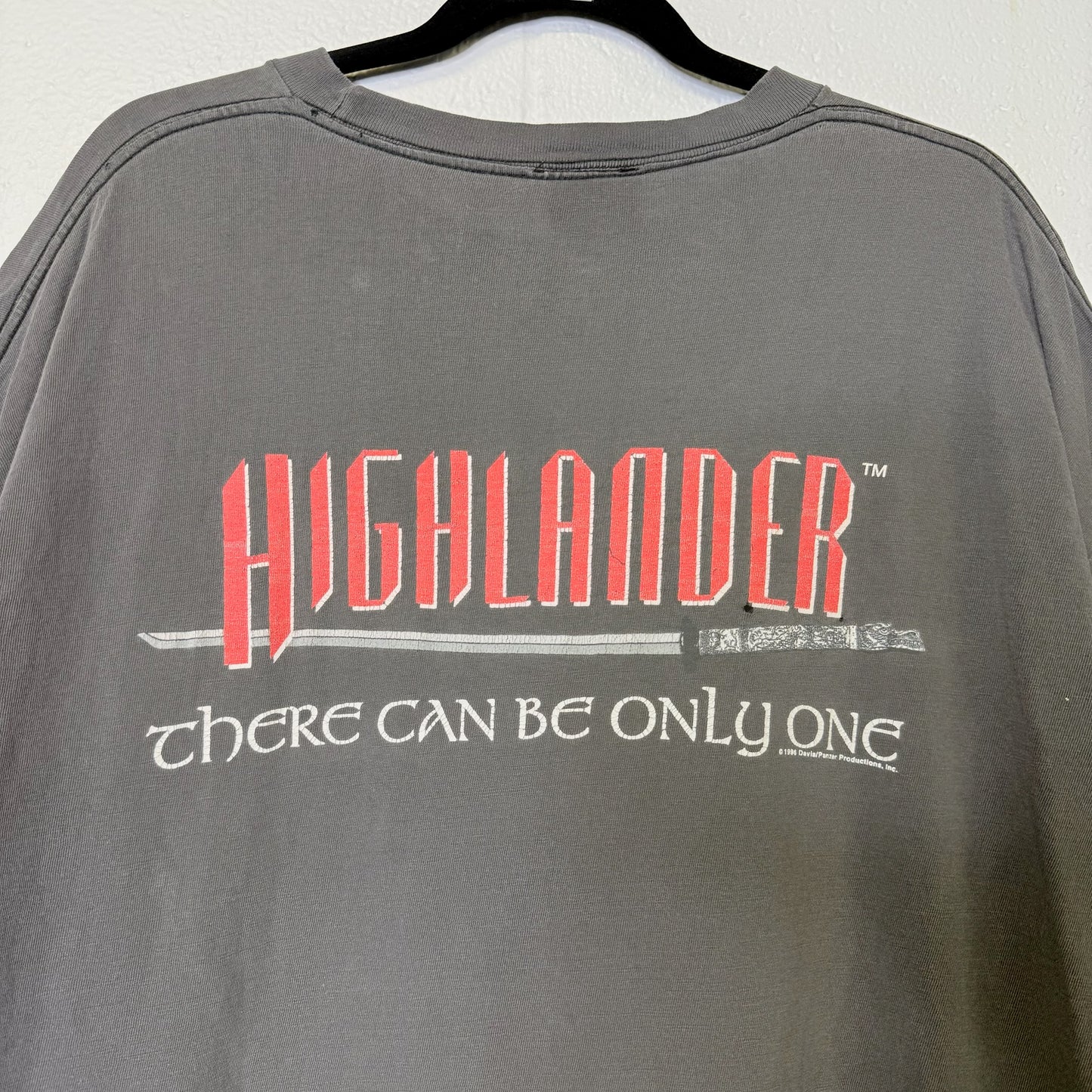 90's Highlander Movie Promo T-shirt Sz XL (B594)