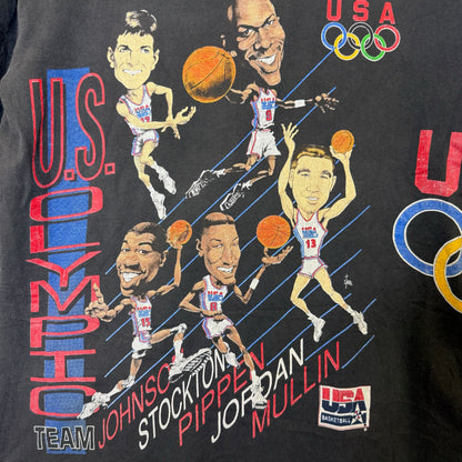 1992 Olympic Basketball Dream Team NBA T-Shirt Sz M (B2814)