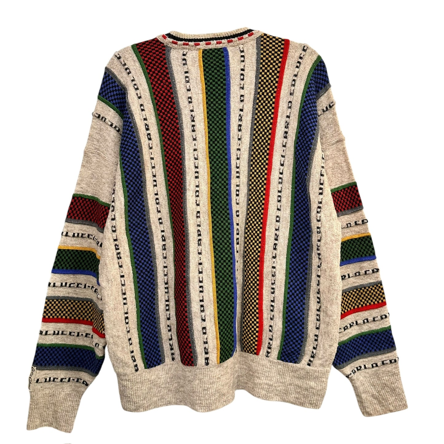 90's Coogi Style Sweater by Carlo Colucci Sz L (A7435)