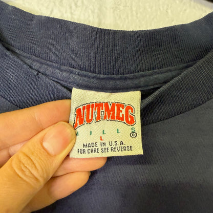 90's NY Yankees Don Mattingly MLB Nutmeg T-shirt Sz L (B1604)