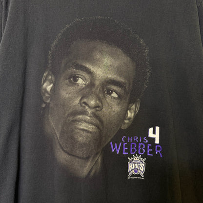 2000s Chris Webber Sacramento Kings NBA T-Shirt Sz M (A3037)