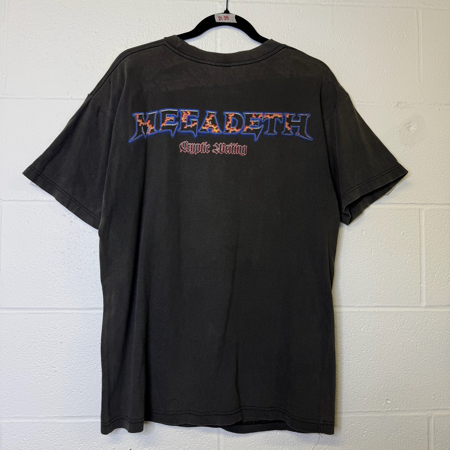 1998 Megadeth Chaos Comics Band T-Shirt Sz XL (B658)