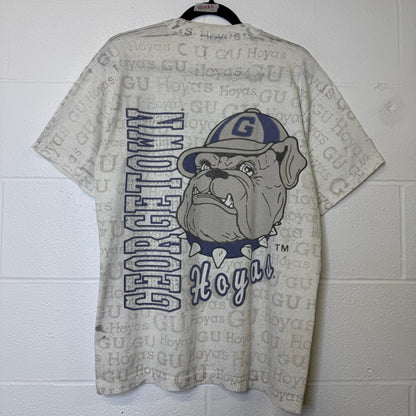 90's Georgetown Hoyas NCAA AOP T-Shirt Sz XL (B2166)
