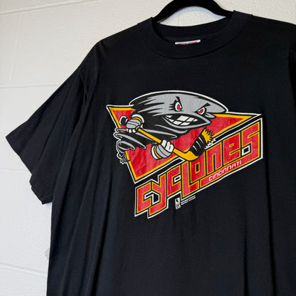 90s Cincinnati Cyclones ECHL Hockey T-Shirt Sz M (B1042)