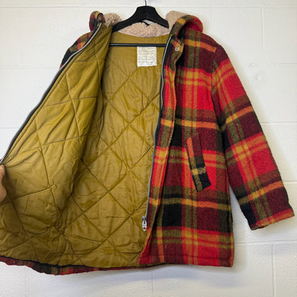 70's Plaid Canadian Made Jacket Sz M (B1778)
