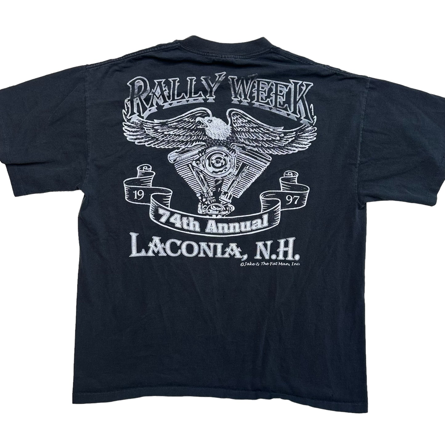 1997 Harley Davidson Laconia Rally Week T-Shirt Sz XL (A5695)