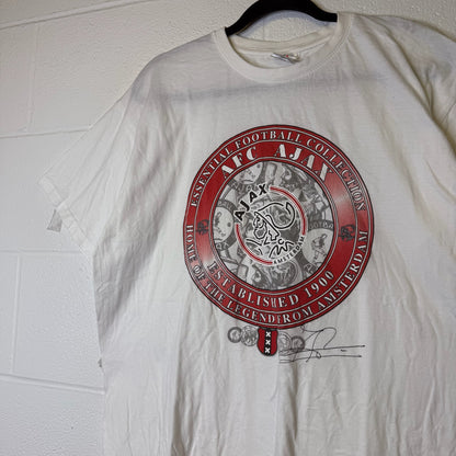 90s Ajax Amsterdam Soccer T-Shirt Sz L (B2629)